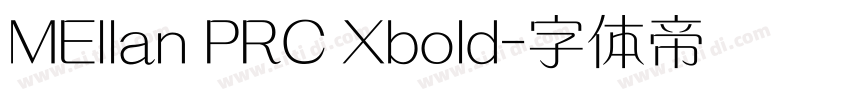 MEllan PRC Xbold字体转换